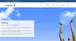 Desktop Screenshot of hewing.com